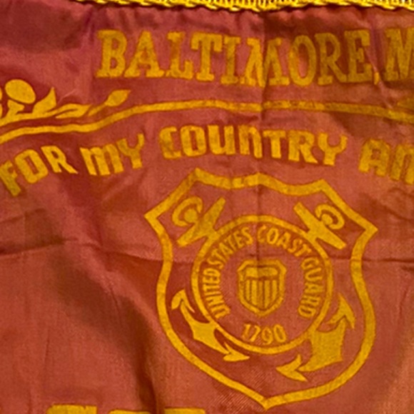 Vintage U.S. Coast Guard Baltimore Maryland Mother Pillow Case Sham - Picture 4 of 12